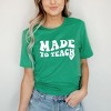 Simply Sage Market Women's It's Made To Teach Wavy Heart Short Sleeve Graphic Tee - 2 of 4