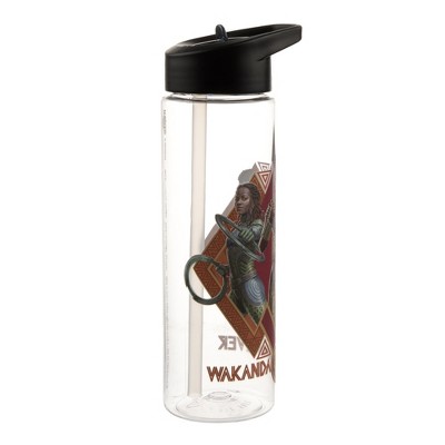 Black Panther Wakanda Forever Shuri Okoye & Nakia 24 Oz Plastic Water Bottle