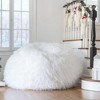 Okak Faux Fur Bean Bag Chair with High Density Foam,Lazy Floor Chair Round Sofa Chair,Lounge Chair for Living Room - 4 of 4