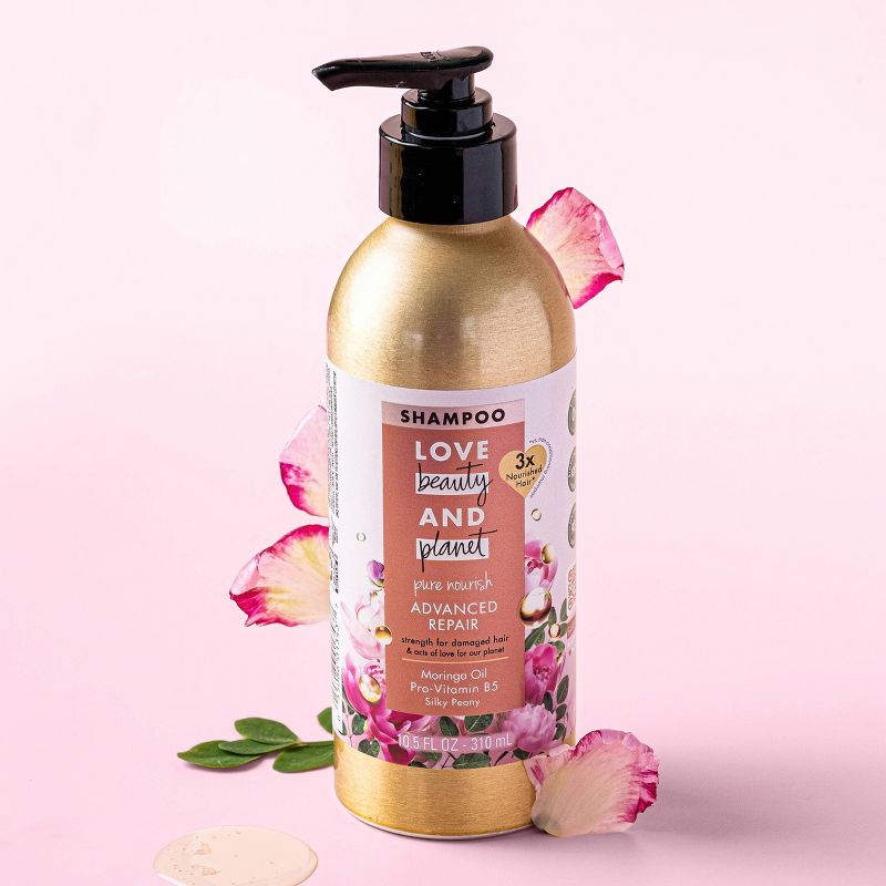 Love Beauty and Planet Pure Nourish Advanced Repair for Damaged Hair Pump Shampoo, 6 of 8