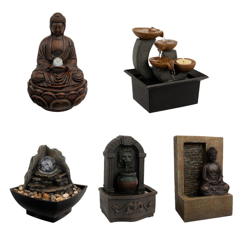 Nature Spring Sitting Buddha Indoor Water Fountain, 5 of 7