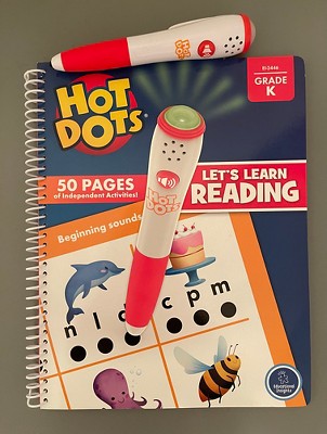 Educational Insights Hot Dots Jr. Let's Master Pre-K Reading Set,  Homeschool & Preschool Learn to Read Workbooks, 2 Books & Interactive Pen,  100