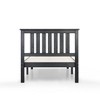 14" Marley Solid Wood Platform Bed with Paneled Headboard Black - Mellow - 4 of 4
