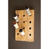 Wood Wall Rack for Wine Bottles – 26" Tall Decorative Storage by Kalalou - 2 of 4