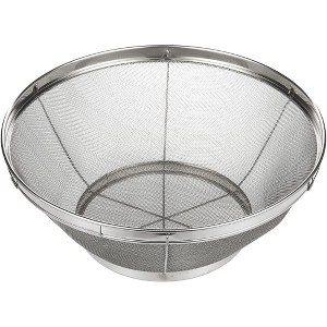 [Juvale] Juvale Large Fine Mesh Pasta Strainer, Metal Colander for Rice, Quinoa, Yogurt, 11 x 4 In - 1 of 4