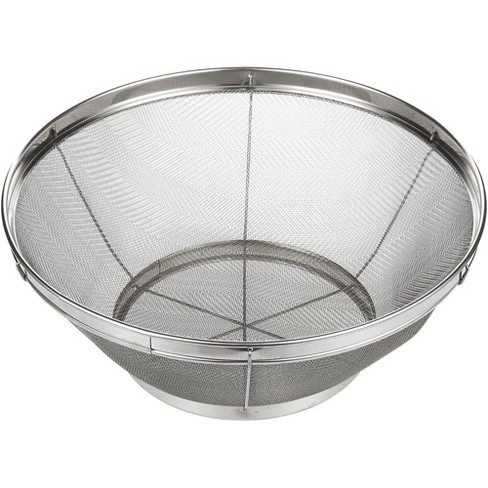 juvale] Juvale Large Fine Mesh Pasta Strainer, Metal Colander For Rice,  Quinoa, Yogurt, 11 X 4 In : Target