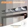 DAKAFUL LED Bathroom Vanity Light, with Multi 360° Rotatable Acrylic Up&Down Heads, Stepless Dimmable Wall Lights Over Mirror,for Bathroom/Bedroom - 4 of 4