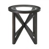 NicBex Modern Round/Oval Coffee Table with Uniquely Designed Wooden Base,31.5" Glass Coffee Table,Coffee Tables for Living Room,Study - 2 of 4