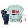 Simply Sage Market Women's Checkered Game Day Short Sleeve Graphic Tee - 3 of 4