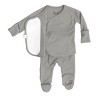 Bonsie Skin to Skin Babywear - Footie - Fog - 2 of 4