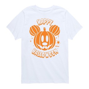 Boys' - Disney - Mickey Pumpkin Short Sleeve Graphic T-Shirt - 1 of 4