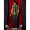 Lars Amadeus Men's Sequin Party Short Sleeve Metallic Club Glitter T-Shirts - 3 of 4