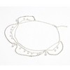Unique Bargains Multi-layered Rhinestone Faux Pearls Headpiece Silver Tone 1 Pc - 4 of 4