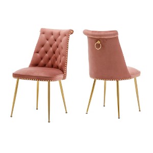 Clihome Velvet Dining Chairs Set of 2 - 1 of 4