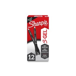 Sharpie S-Gel S-Gel Retractable Gel Pen Fine 0.5 mm BLK Ink 2096145 - 1 of 4