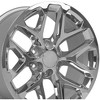 OE Wheels CV98B 20 Inch Rim Fits Silverado 1500 Snowflake Style 6x139.7 20x9 Chrome - Hollander 5668 (1) - 2 of 4