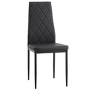 NicBex Modern PU Dining Chairs with Soft Padded Seats & Ergonomic Support,Armless Chairs for Kitchen,Living Room,Black,4pc/6pc - 2 of 4