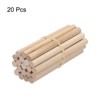 Unique Bargains Arts Garden Christmas Decoration Round Natural Wood Sticks 20 Pcs - 3 of 4