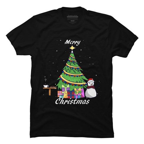 Men's Design By Humans Christmas By Razorgale T-shirt - Black - Large 