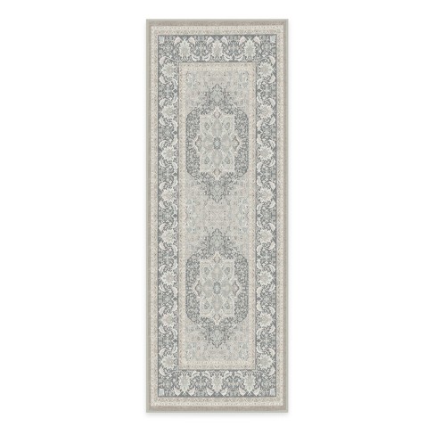 Ruggable Hendesi Heriz Washable Persian Runner Rug - Abalone 2'6