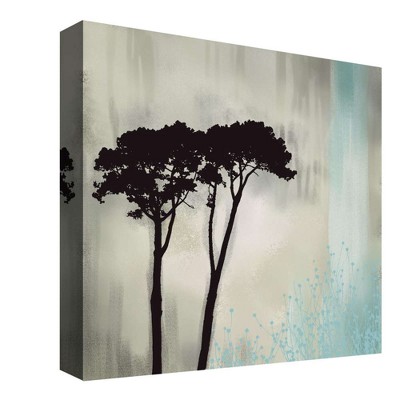 16" x 16" Twin Trees Self Decorative Wall Art - PTM Images