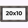 PosterPalooza | Panoramic Shadow Box 1.75" Deep Brown Frame - UV Acrylic, Backing, Hanging Hardware - 2 of 4
