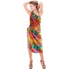 LA LEELA Women's Beachwear Summer Beach Wrap Bikini Wraps Sarong Coverups Skirt Swimsuit Swimwear Swim Cover Up for Women One Size Multi,Leaf - 2 of 4
