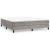vidaXL Box Spring Bed Frame Light Gray 72 in.x83.9 in. California King Velvet - 2 of 4
