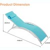 Outdoor Sun Lounger with 4 Adjustable Positions, Textilene Mesh, Heavy-Duty Steel Frame, Waterproof, Supports 353 lbs - 2 of 4