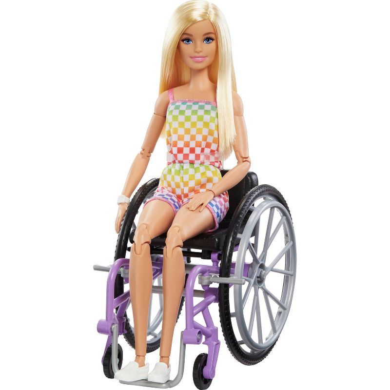 Barbie Fashionistas Doll with Wheelchair and Ramp and Blonde Hair, 5 of 10