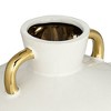 Studio 55D Empress 13" High White Ceramic Vase with Handles - 3 of 4