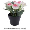 Unique Bargains Artificial Plants Hydrangea Tea Bud Plastic 4.33"x4.33"x7.87" 1 Pcs - 3 of 4