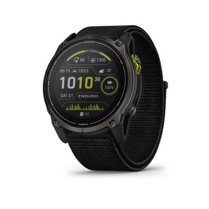 Garmin Enduro 3 51mm Solar Sapphire Carbon Gray DLC Titanium with Black UltraFit Nylon Strap - 1 of 4