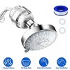 iMountek"20-Stage High-Pressure Filtered Shower Head with 5 Modes, 360° Rotatable, Removes Chlorine & Impurities"Silver - 3 of 4