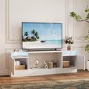 70" TV Stand for 75" TVs, Modern Wooden Console with Storage Cabinets, Fits 36" Electric Fireplace - 4 of 4