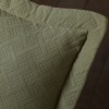 Basketweave Cotton Matelasse Decorative Bedspread and Pillow Sham Set by Blue Nile Mills - 3 of 4