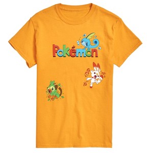 Men's - Pokémon - Sas Starters Short Sleeve Graphic T-Shirt - 1 of 3
