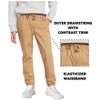 Jumpstart  Boy's Slim Fitting Cotton Stretch Classic Twill Joggers-3 Pack - 2 of 4