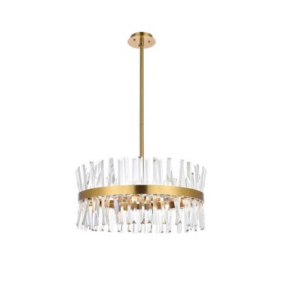 Elegant Lighting Serephina 14 - Light Pendant in  Satin Gold