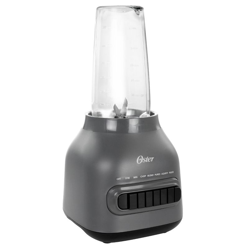Oster Easy to Clean 700 Watt Blender with 20 Ounce Blend-N-Go Cup in Grey, 3 of 9