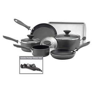 Farberware Reliance Aluminum Cookware 15pc in Set Black