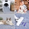 Modern Hallway Runner Rug, Washable Non-Slip Low Pile Carpet, Soft Stain-Resistant Faux Wool Rug for Kitchen, Bedroom - 4 of 4