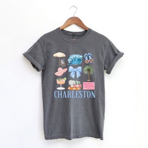 Simply Sage Market Women's Coquette Charleston Chart Short Sleeve Graphic Tee - 1 of 4