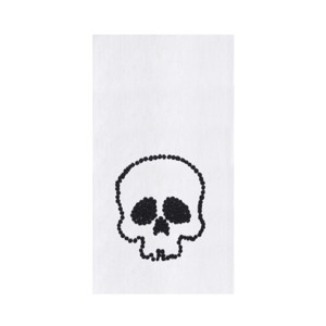 C&F Home Skull Design DIshtowel Halloween Fall Autumn Harvest Spooky Scary Drying Kitchen Dish Towel Cute Festive Decor Decoration - 1 of 3