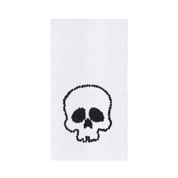 Toalla de Cocina C&F Home Diseño de Calavera para Halloween, Otoño, Cosecha, Espeluznante, Toalla de Secado de Cocina, Decoración Festiva Linda