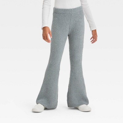 Girls' Cozy Flare Pants - art class™ Gravel Gray XS