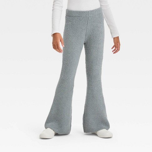 Girls' Cozy Flare Pants - Art Class™ Gravel Gray S : Target