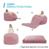 Mjkone Bean Bag Chairs for Adults, 2 in 1 Bean Bag Chairs, Convertible Bean Bag with Filler for Gaming Large Foam - 3 of 4