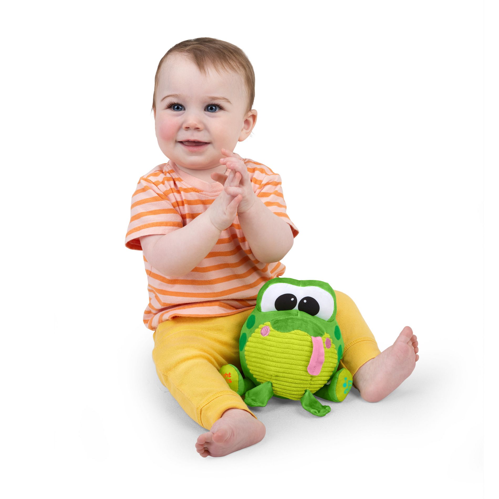 Bright Starts Hop Around Plush Frog Baby Learning Toy