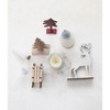 Storied Home Candle Garden Kit with Bottle Brush Trees, Tealight, Pinecones and Wood Figures, Boxed Set of 13 - 3 of 4
